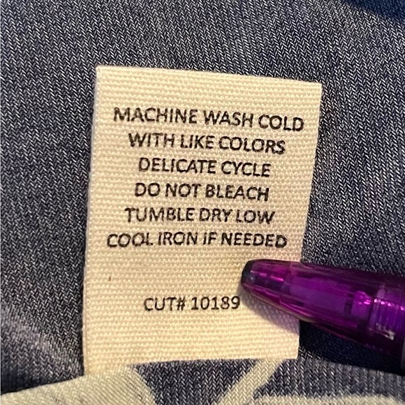 Joie De Vivre Women’s Blue Floral Midi Dress Size 2X NWT - Picture 8 of 8